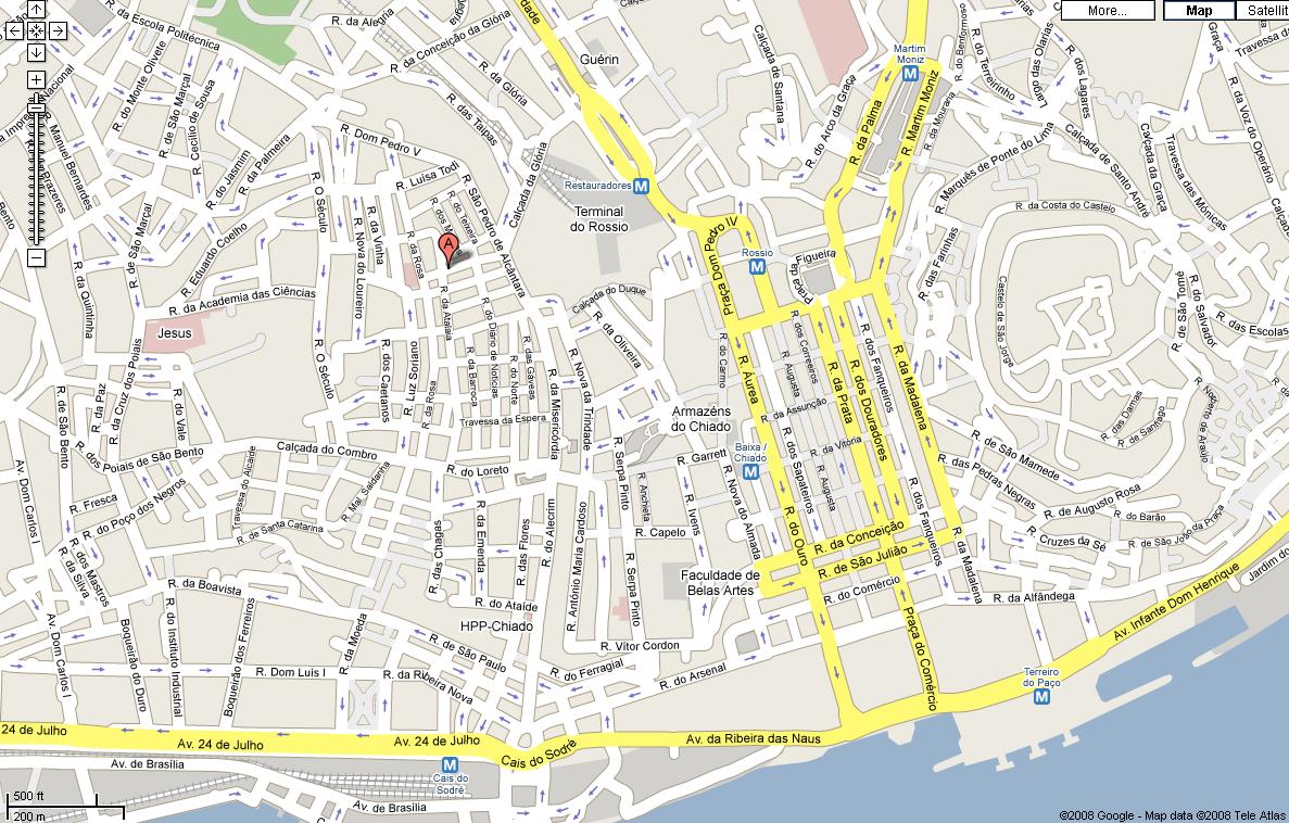 Map Of Lisbon - Toursmaps.com D5E